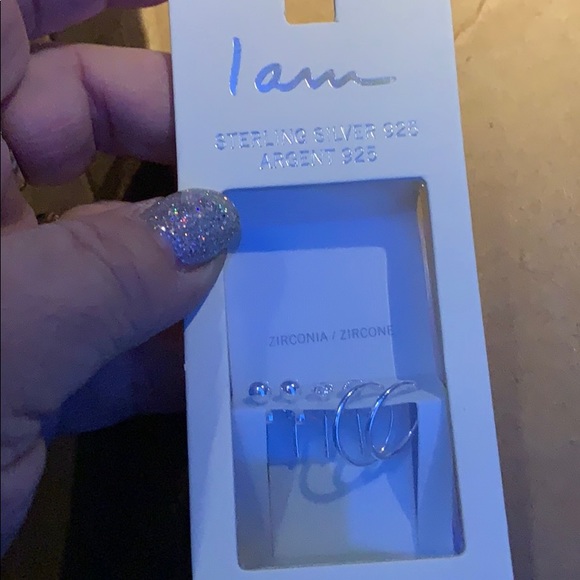 Sterling Silver & Zirconia Earrings - Picture 6 of 10